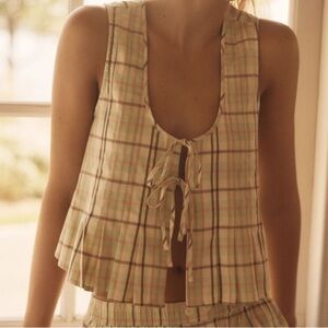LYREBIRD TIE FRONT TOP- size XS